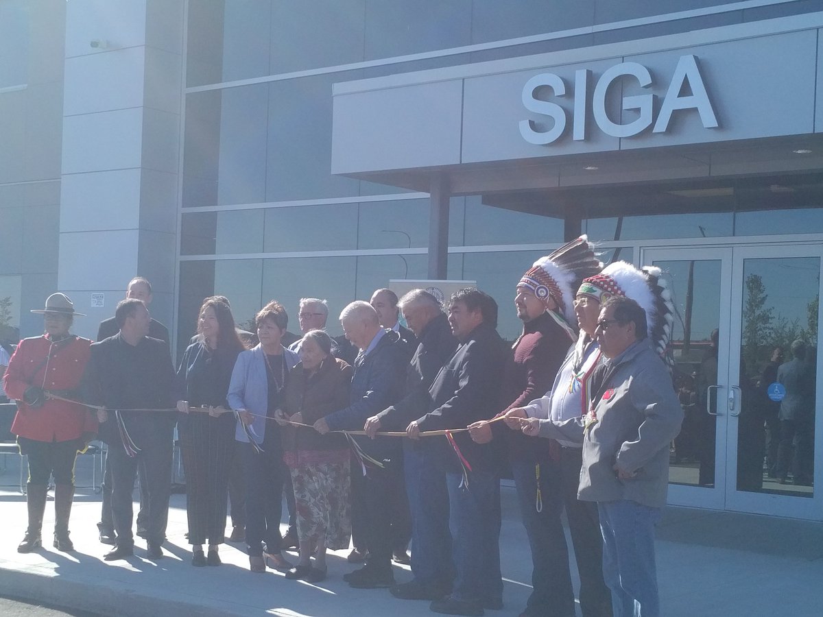 Grand opening of the Sk Indian Gaming Authority new head office. In 23 years of operations SIGA has created over $1 billion of gaming profits for Sk and the Sk First Nations and thousands of FN careers. Congratulation!