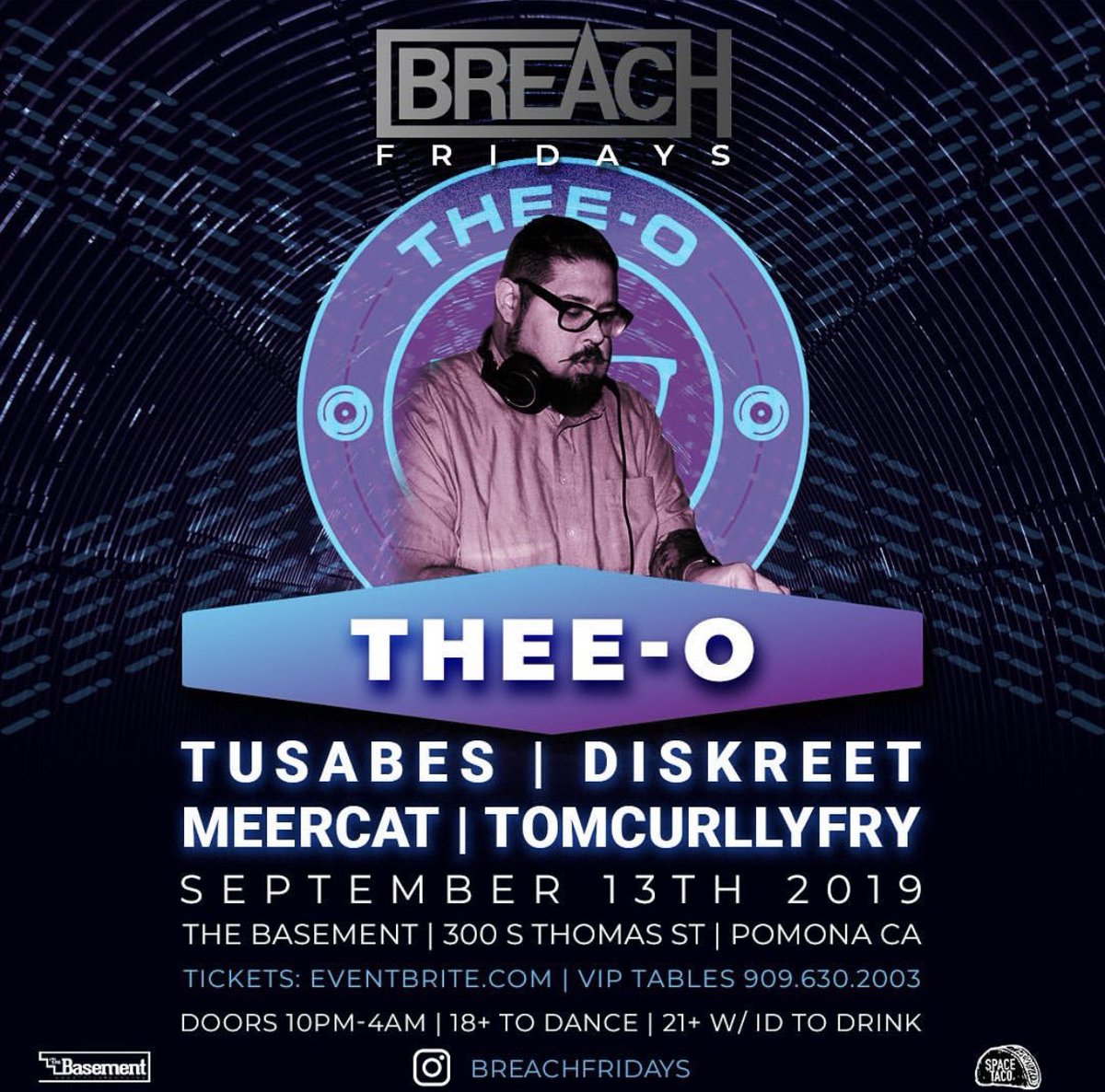 breachfridays's tweet photo. TONIGHT!! If you missed THEE-O he’ll be back thrown the bangers down!! https://t.co/Oy4cLoCfuk