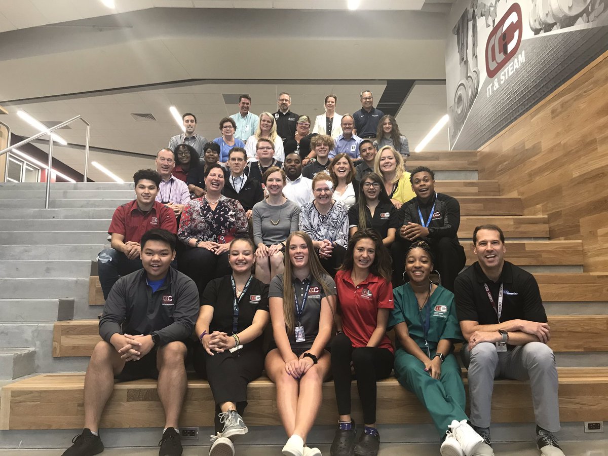 Our CCIC students are showing our Board of Education the many student  uniforms at the CCIC.  <a href="/CCIC_CCSD/">Cherry Creek Innovation Campus</a> <a href="/CCSDK12/">Cherry Creek Schools</a>