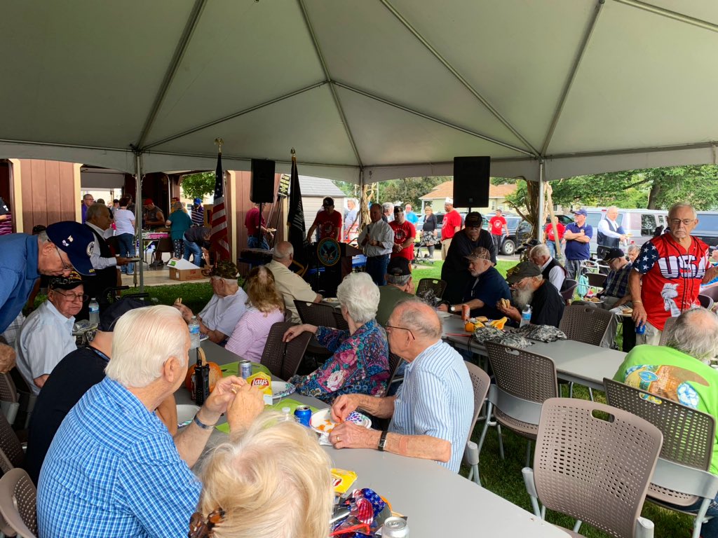 RepDaveJoyce's tweet photo. Humbled to join @PainesvilleOH’s @AmericanLegion Post 336 today in celebrating our local #veterans at the 10th annual Veterans Appreciation Picnic.
It’s bc of these brave men and women that we live in the greatest nation in the world. God bless and thank you for your service 🇺🇸 https://t.co/z5cPOL6ln9