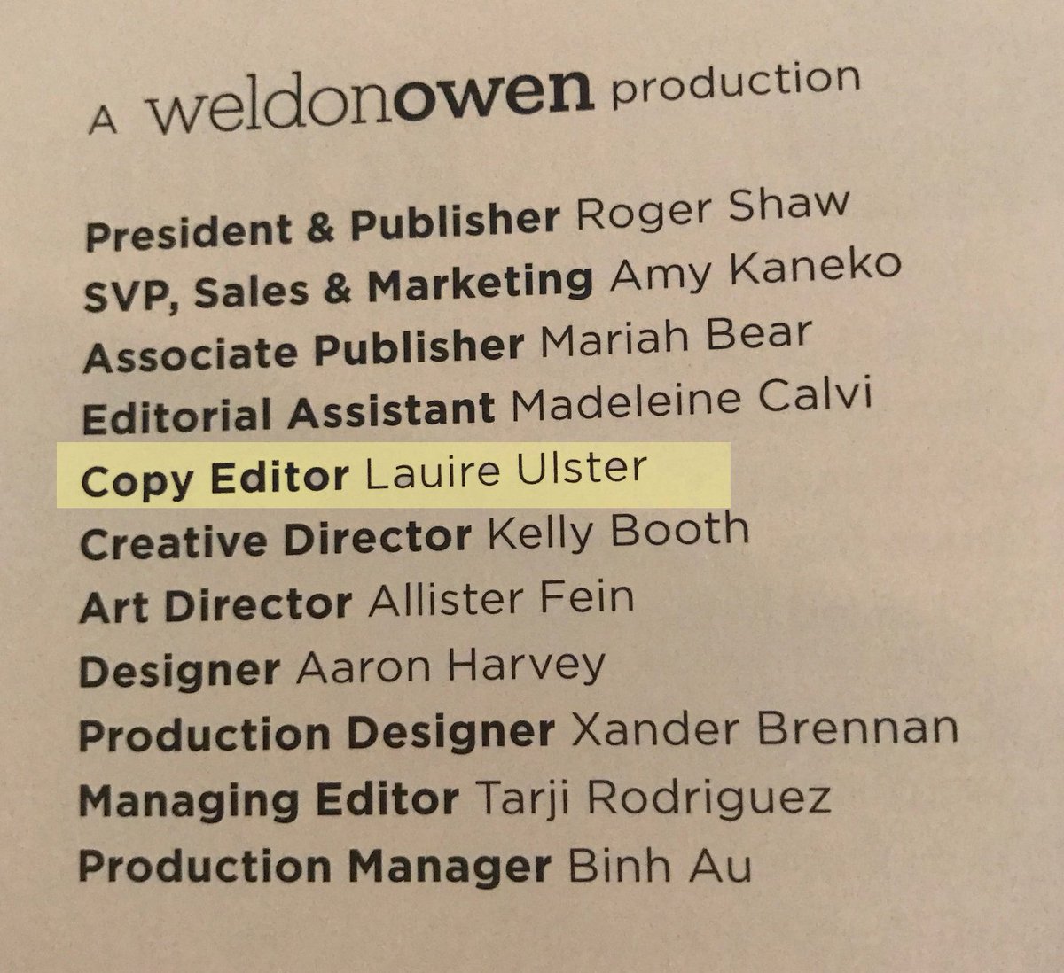 floobish's tweet photo. So I got my first credit as a copy editor on a book, and it's on a GREAT book: the official (and awesome) guide to the Star Trek Animated Series by Rich Schepis and @GeekFilter. But because I didn't copy edit the credits page, guess what? My name is spelled wrong. https://t.co/TDodNnJ92j