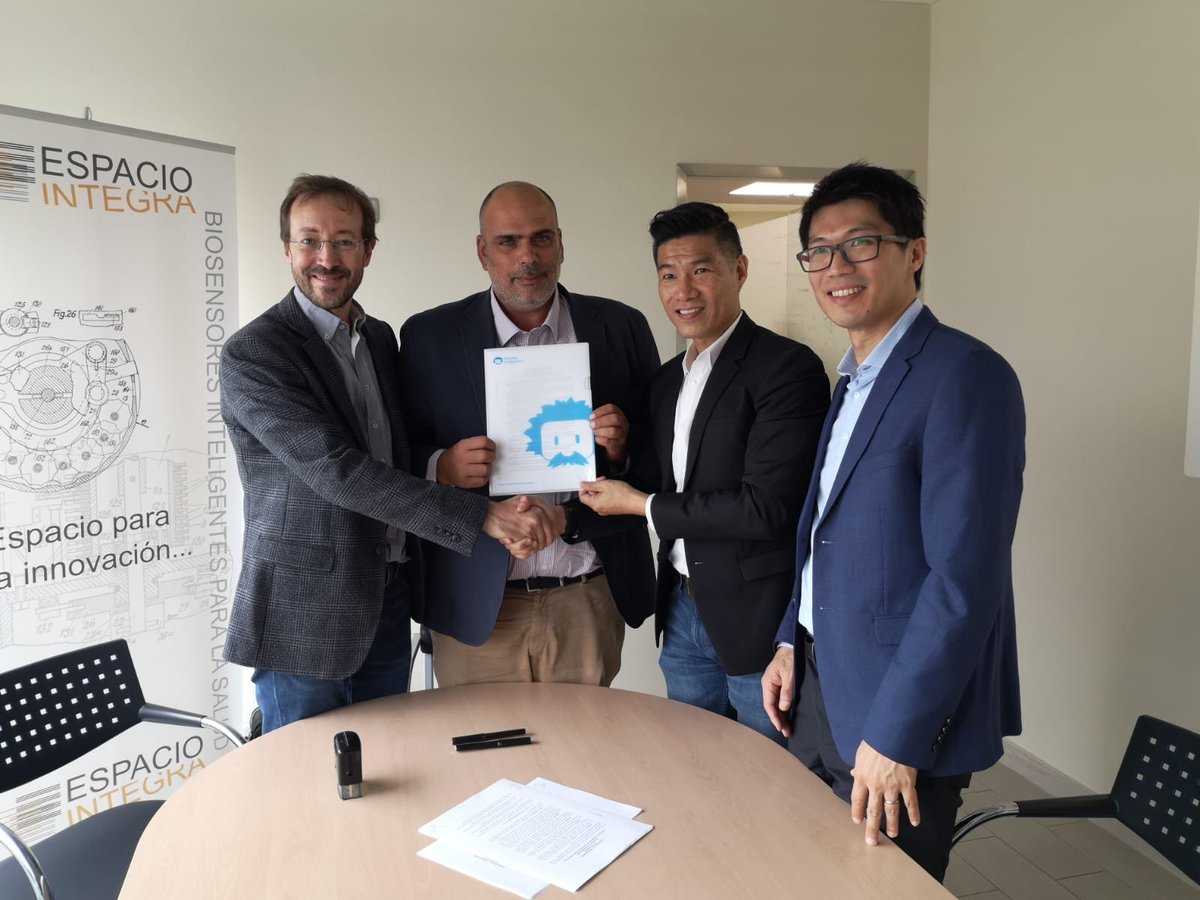 HMadronos's tweet photo. El @HMadronos cierra  un nuevo acuerdo de colaboración tecnológica con @FourierExo .
Agradecemos la visita de Zhi Kang TAI y Zen KOH y Denny Oetomo de la @unimelb 
@HMadronos closes a new technology collaboration agreement with @FourierExo 
We appreciate the visit! https://t.co/d61ZyKmL2b