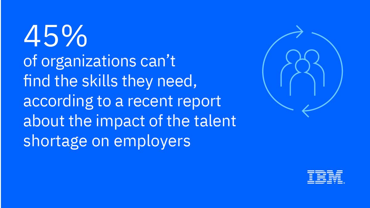 Recruiters are struggling to find skilled candidates. How can enterprises adjust their talent search? Read more in our latest @IBMIBV report: ibm.co/closing-skills…