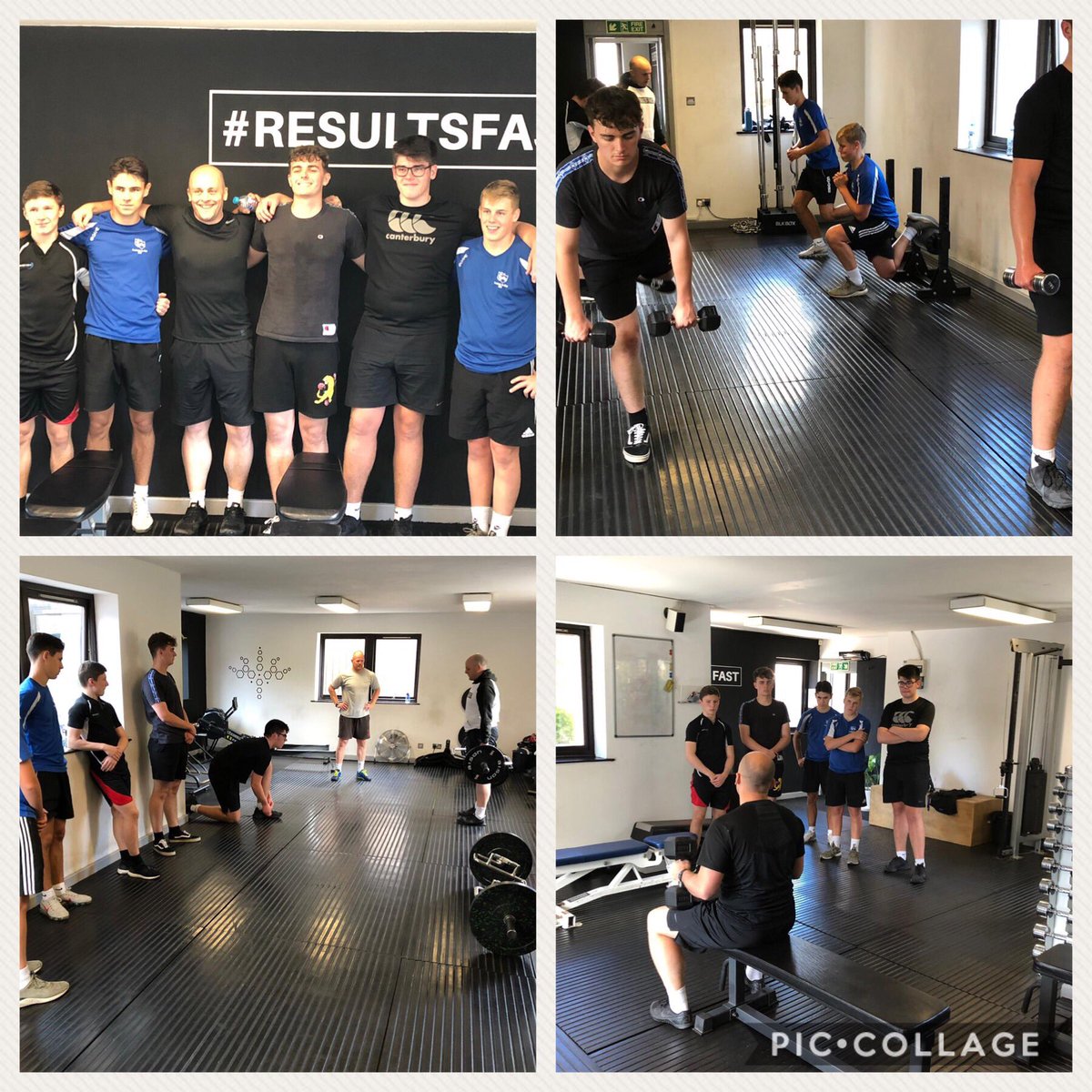 RHS_RugbyAcad's tweet photo. The Richard Hale Rugby Academy had their initial strength and conditioning session @ResultsFAST this week. A great introduction to the physical and physiological requirements for rugby. A fantastic opportunity to be  working with Ian and his team this year. 

🏋️‍♀️💪 🏉 https://t.co/0s9TQZ2SbL