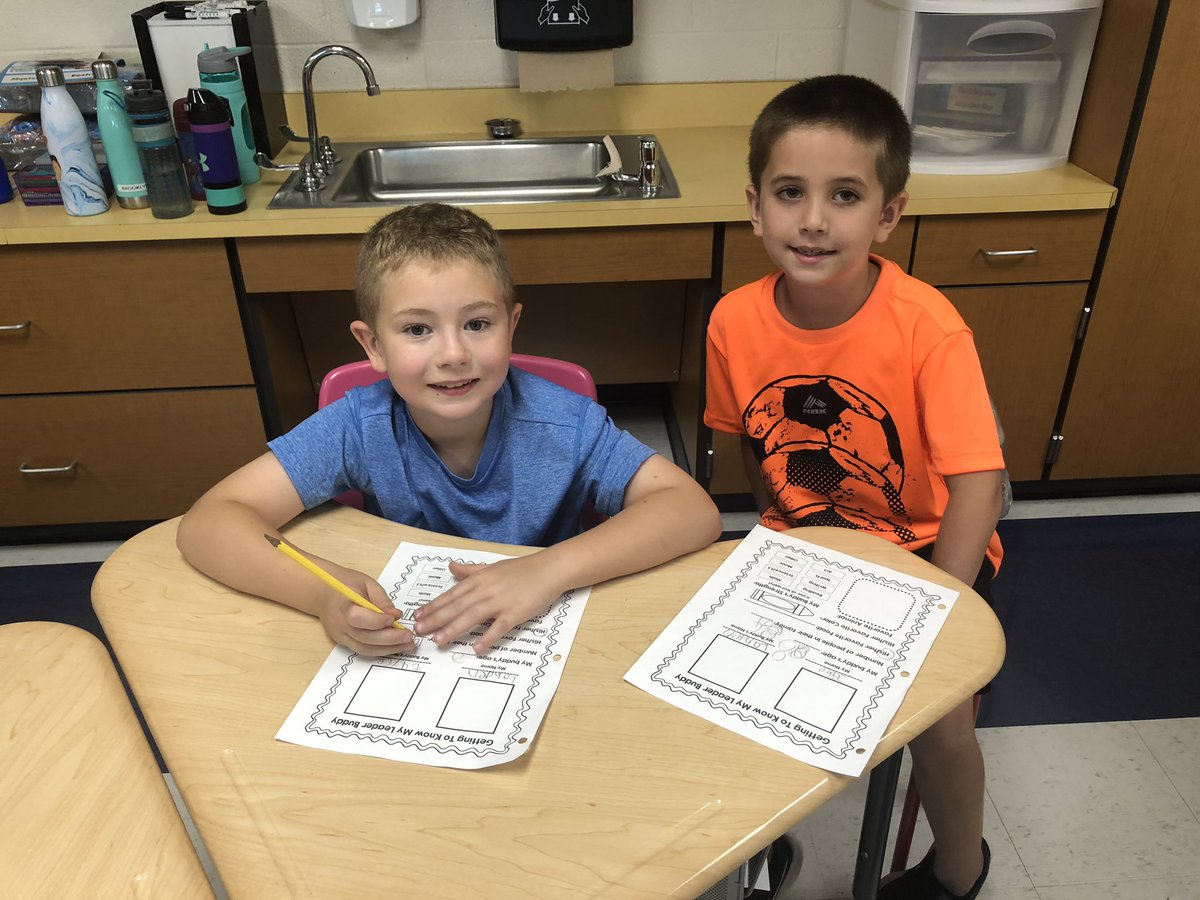StephKlineTeach's tweet photo. Meeting our first grade leadership buddies. #easthighleaders @MissEFirsties https://t.co/op4aCBQgGD