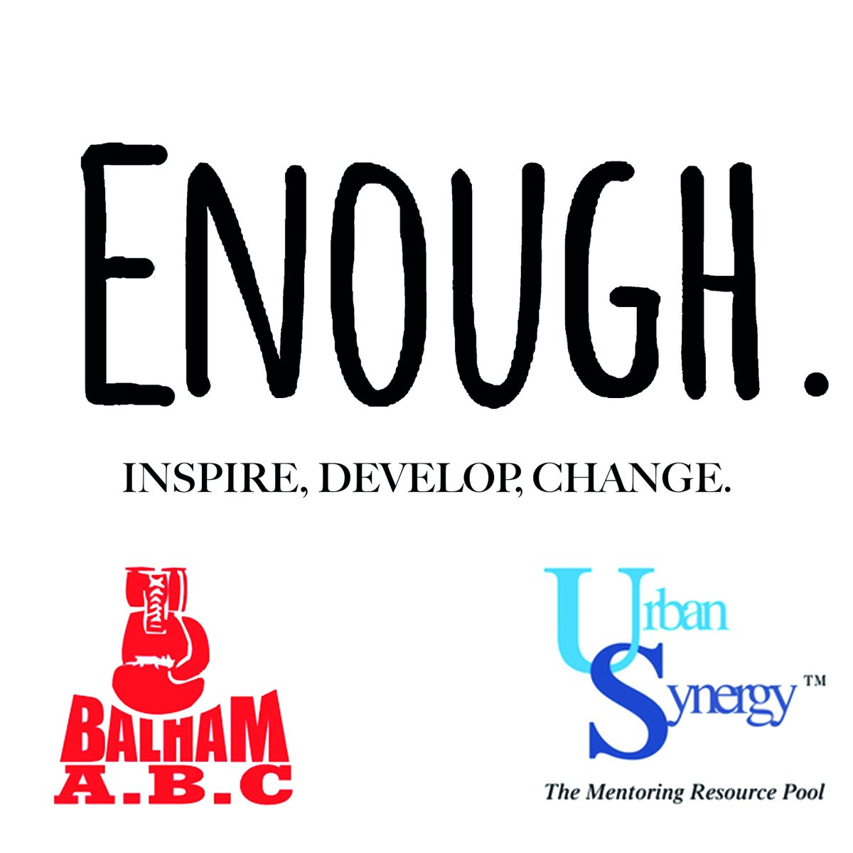 Urban_Synergy's tweet photo. Tomorrow we will be @Balhamboxingclub with @Enoughevents raising funds through fitness challenges and having fun! Come along in your gym kit, with your family and friends and get involved! #inspire #develop #change #happystories #fitness #boxing #getinvolved #youth #community https://t.co/GxZpcPOJy8