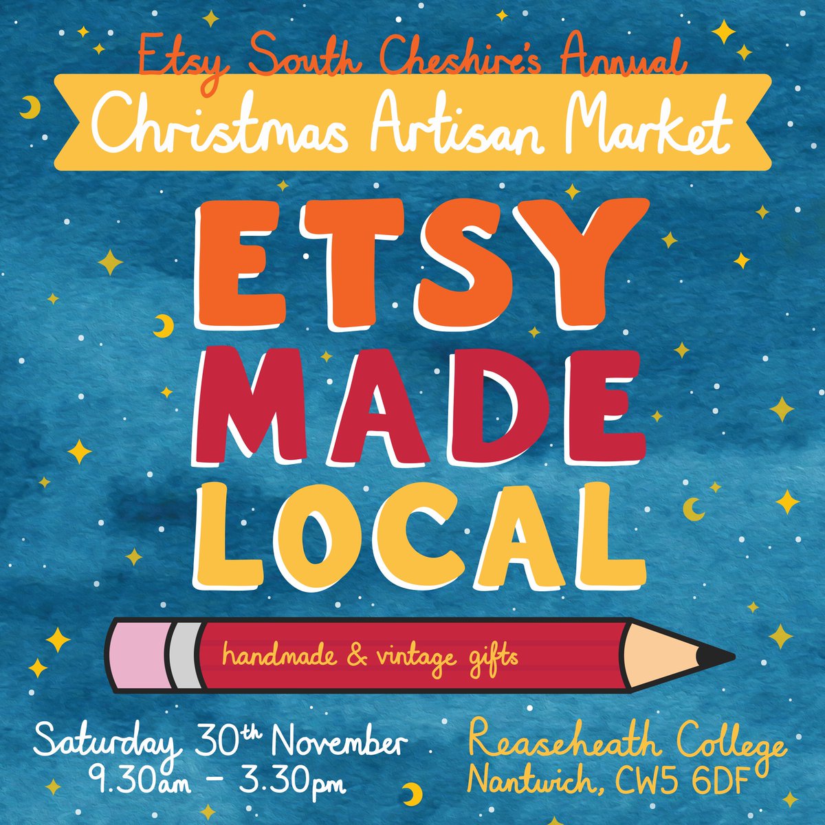 EtsySC's tweet photo. We've been busy preparing for our annual Christmas Artisan Market at @Reaseheath! 🎅
There are a couple of stall spaces left, if you'd like to get involved, please apply by clicking the link below &amp; filling out the application.⬇️🎄
https://t.co/I396tXJD52
#Cheshire #etsymadelocal https://t.co/Ks9KjwWjLk