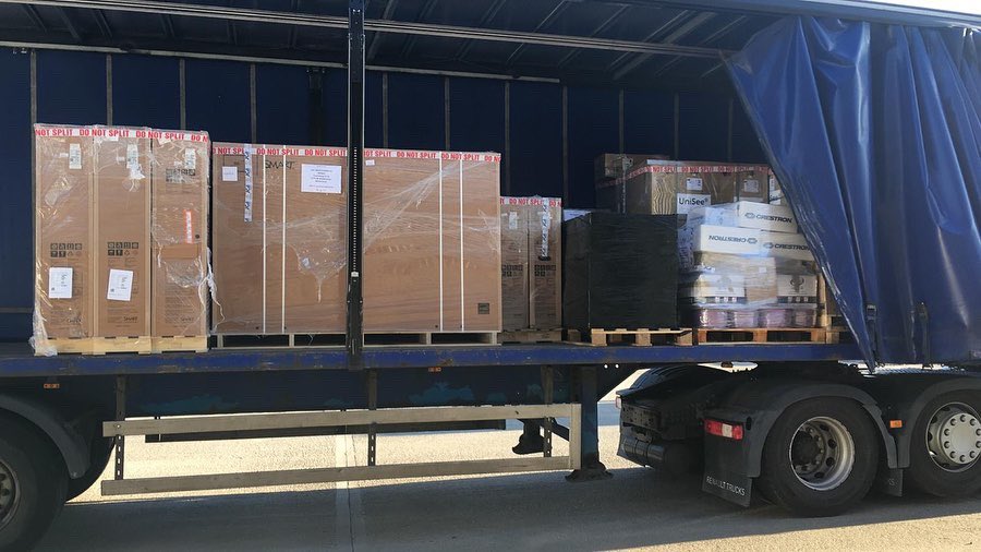 Truck loaded now in #London - #holland bound - #transport #logistics #export #import #freight