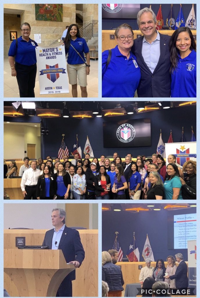 Coach_D_PhysEd's tweet photo. Today, we attended the Mayor’s Health and Fitness Award and Harris was one of the Elementary schools that received a Healthiest school Banner! @Harris_AISD @AISDHealthPE #aisdmoves #aisdproud https://t.co/HnmZVKoQhG