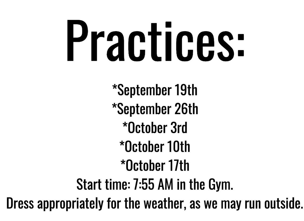 coachbizLE's tweet photo. LE 5th and 6th Grade Fun Run dates: Please make sure you get the t-shirt money in! https://t.co/Kz0IU4EcCo