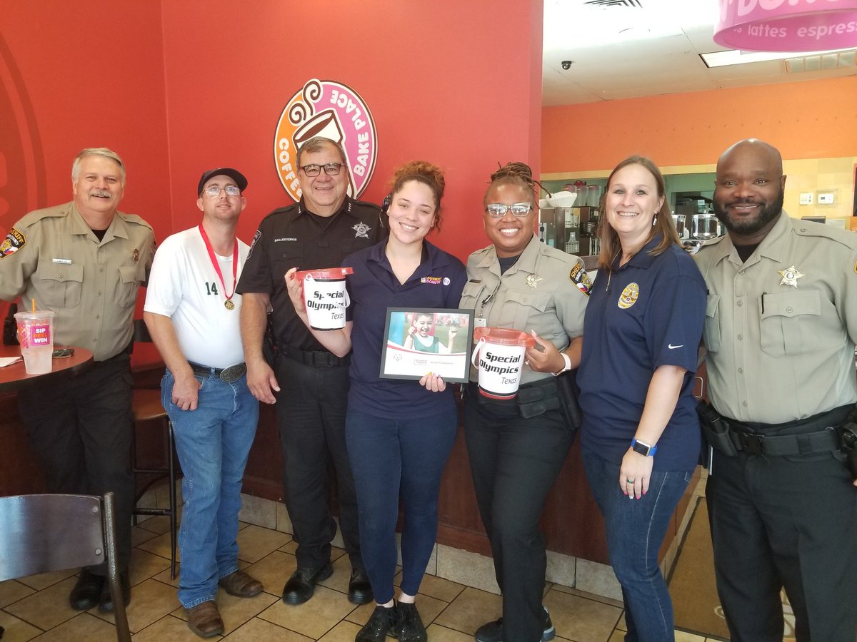 TCConstablePct2's tweet photo. Come out to see PCT 2 and our Texas Law Enforcement Torch Run for Special Olympics for Special Olympics partners at Dunkin' (12200 Research Blvd, 78759) for Special Olympics Texas Coffee for Champions event. We will be out there this Friday and Saturday.
https://t.co/rO9W7TwweP https://t.co/bCPGQ3ser9