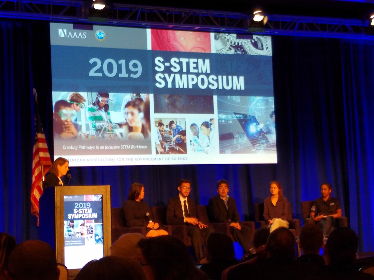 drb_stem's tweet photo. The highlight of the afternoon is the Student Voices panel. Listen closely, everyone, to the voices of the future! #2019SSTEM https://t.co/S4sYmjQm52