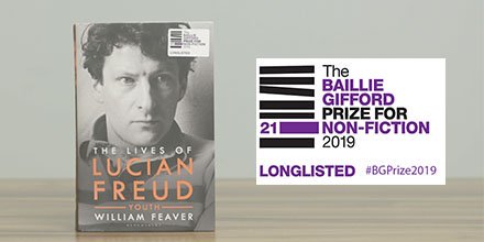 BGPrize's tweet photo. Great to hear that William Feaver’s The Lives of Lucian Freud: Youth has made this year’s #BGPrize2019 longlist. Congratulations to Feaver and his team at @bloomsburypublishing. #nonfiction #LucianFreud #WilliamFeaver #biography https://t.co/UqznBcbUPY