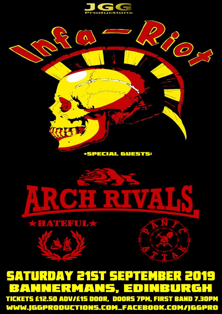 up next <a href="/infariot1975/">INFA-RIOT</a>  <a href="/BannermansBar/">Gigs</a>  <a href="/ArchRivalsOi/">Arch Rivals</a> 21st sept