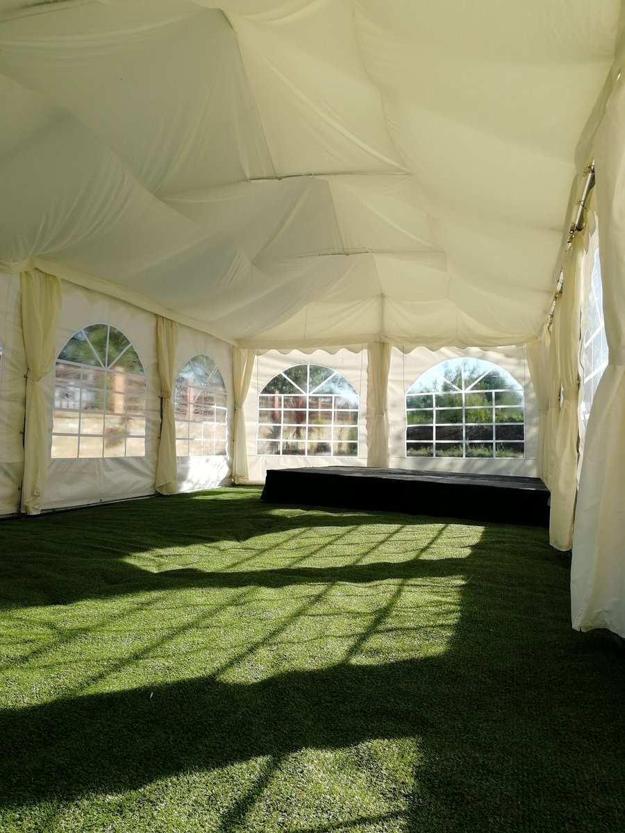 4x8m marquee with floor, linings and stage. #marqueehiremiltonkeynes
#marqueehirebedfordshire
#marqueeparty
#strawberryfieldz