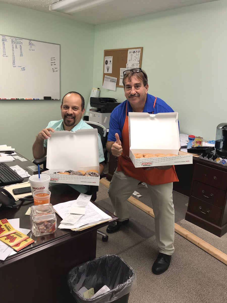 DanMallonhd's tweet photo. Krispy Kreme for USIG Myrtle Beach. Delivering on Our Orange Promise for over 14 years out of this location. YTD IVOC at 4.66 and have installed over 53,000 square yards of carpet YTD! Great job and Thank you for the  partnership! #oneteam @gloria_terri  @USIGJimmyB @USIGRickG https://t.co/BFYQvBfkTC