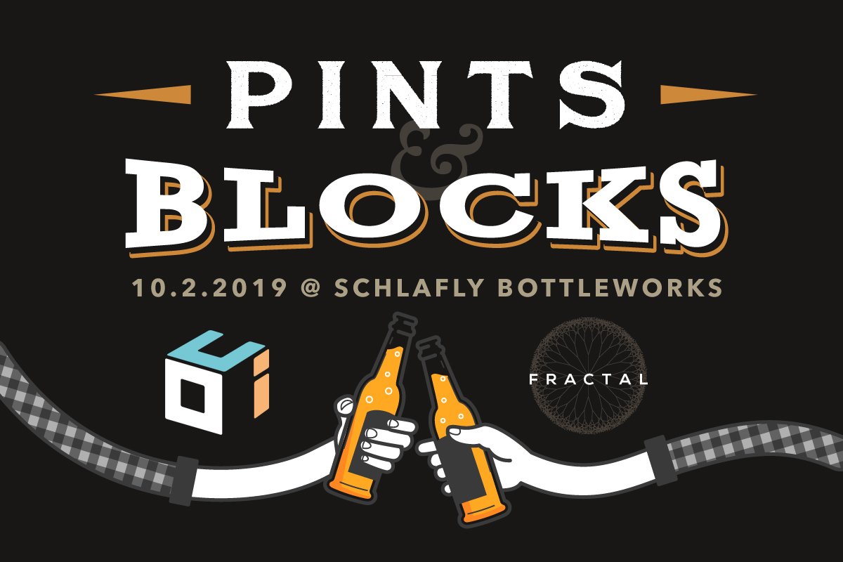 Join us 10/2/2019 <a href="/Schlafly/">Schlafly Beer</a> Bottleworks #StLouis w/ <a href="/PhilMesnier/">Phil Mesnier</a>, <a href="/ObjectComputing/">Object Computing</a> and <a href="/befractals/">Fractal</a> from 7-9pm.  

Be sure to RSVP! pintsandblocks.com/rsvp/