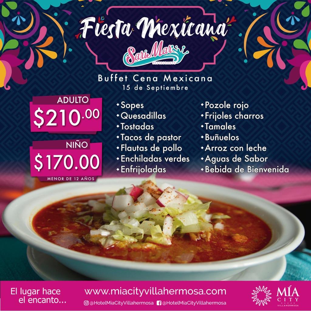 AMHMT's tweet photo. Celebra tus #FiestasPatrias 🇲🇽en el hotel @miacityvhsa                                              
                                                                                                                               #HotelesTabasco @AMHMT https://t.co/oeyyHcjWrn