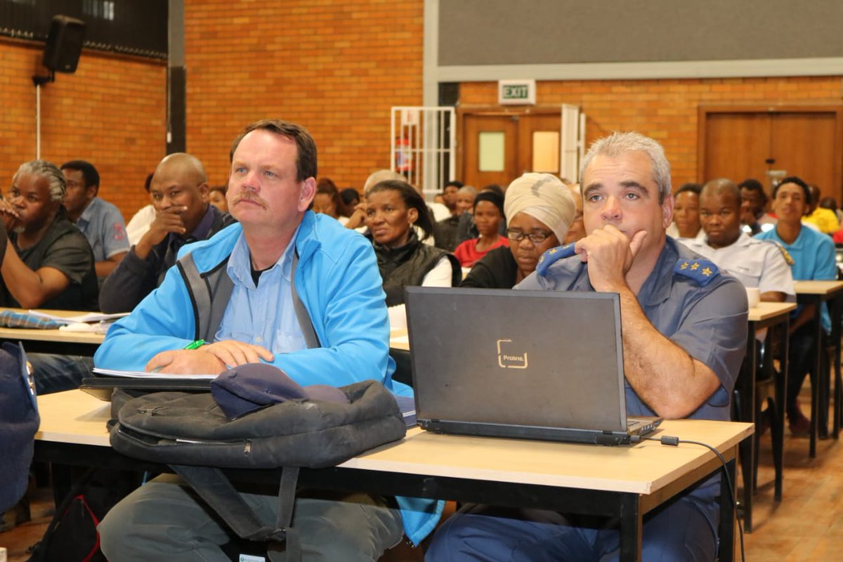 SAPoliceService's tweet photo. #sapsNC Different community structures pledged their support in the fight against crime today during the Provincial Community Policing Forum roadshow in Kimberley. The #CommunityPolicingStrategy will be launched on 21 September 2019 in De Aar, Nonzwakazi Stadium. ML https://t.co/t9jnun46UF