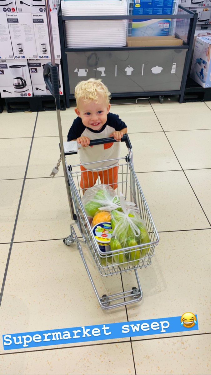 Our very own happy shopper #SupermarketSweep #letsgoshopping @Rylan