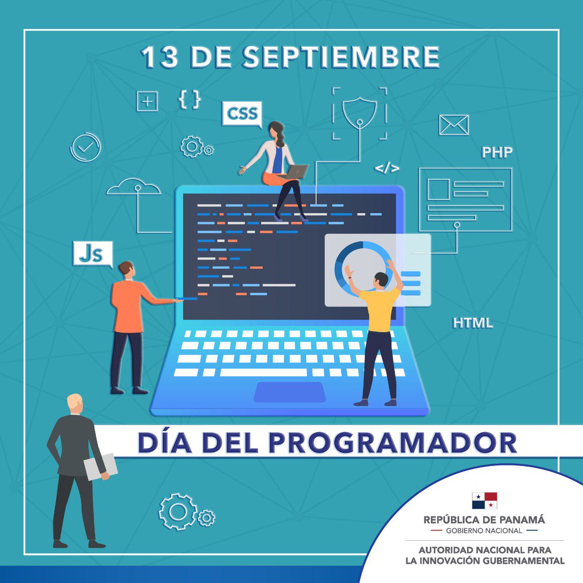 aigesinnovacion's tweet photo. ¡𝗗í𝗮 𝟮𝟱𝟲 𝗱𝗲𝗹 𝗮ñ𝗼! </>
Hoy celebramos el día del Programador. Felicidades a esas personas que crean soluciones a través de código. #InnovamosParaPanamá https://t.co/QCmGPIWkZH