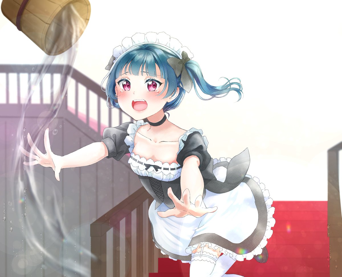 津島善子 「ドジっ子メイド 善子ちゃん 」|瀬川るな🌒🎀のイラスト