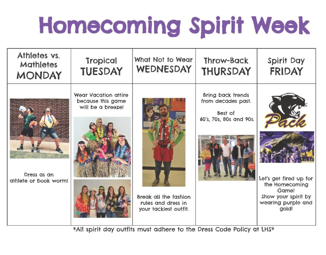 Plan ahead for all of the HoCo spirit fun! Homecoming is September 27th!  #BelieveInLufkin