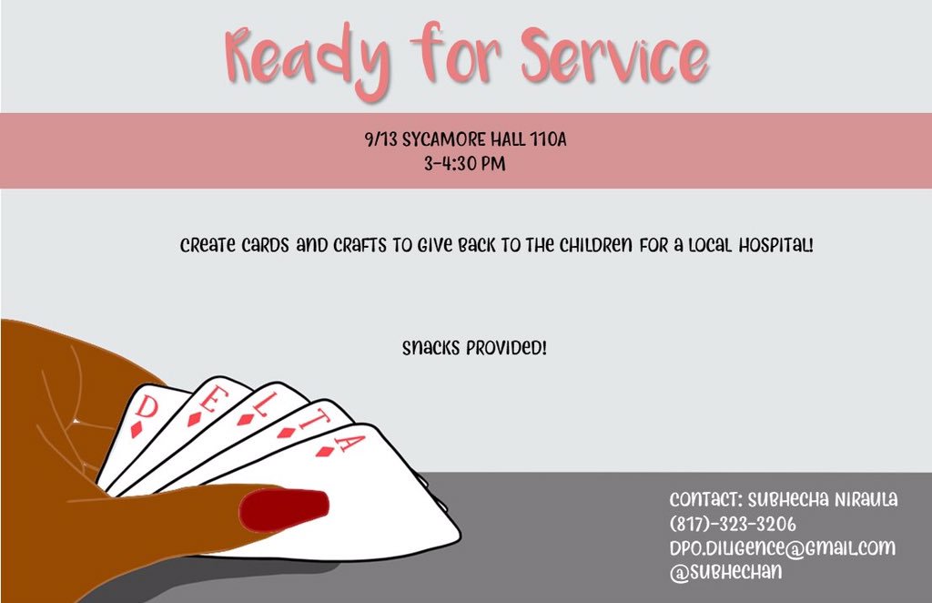 DPODenton's tweet image. Don’t miss our service event today! We will be making cards to give back to the children of a local Denton hospital! ♥️ #GODPO