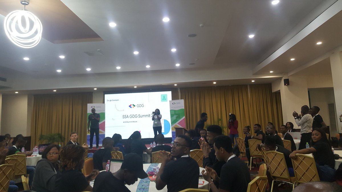 FrankQwame's tweet photo. Todays program ended #GDGSummit #Accra #GDGKumasi #SSADSCSummit #ssadscsummit2019 https://t.co/2zPkKiB1Ns