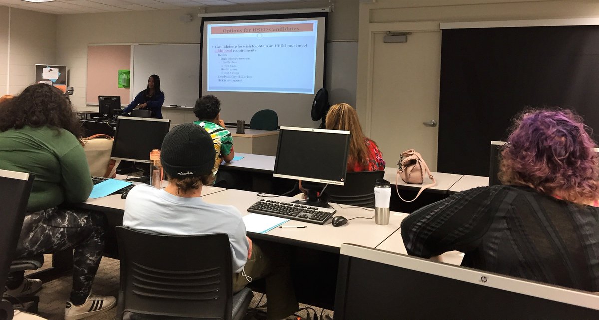 WauwatosaGEDO2's tweet photo. Today a few GED Option 2 students completed the first step toward graduation. They registered today for testing at MATC. @tosaschools https://t.co/InpcRWVGt5