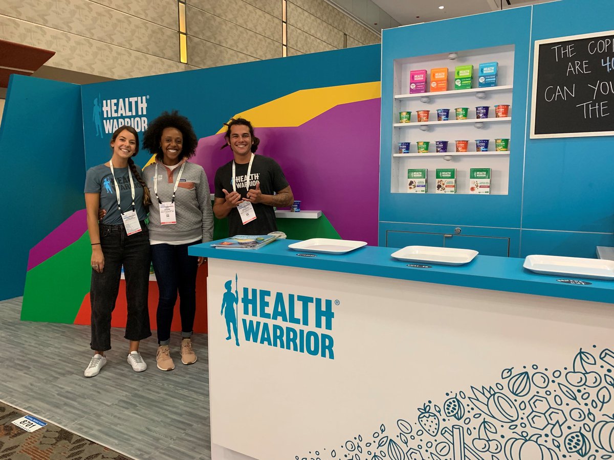 conditglobal's tweet photo. 😋Yum! Just a couple of our scrumptious booths at @NatProdExpo East this week! @Silver_Hills 🍞@HealthWarrior 💪 @theochocolate 🍫 @theCBDistillery 🌿 #npee #expoeast #npee2019 #expoeast2019 #naturalproductsexpoeast https://t.co/p3goPdCHjH