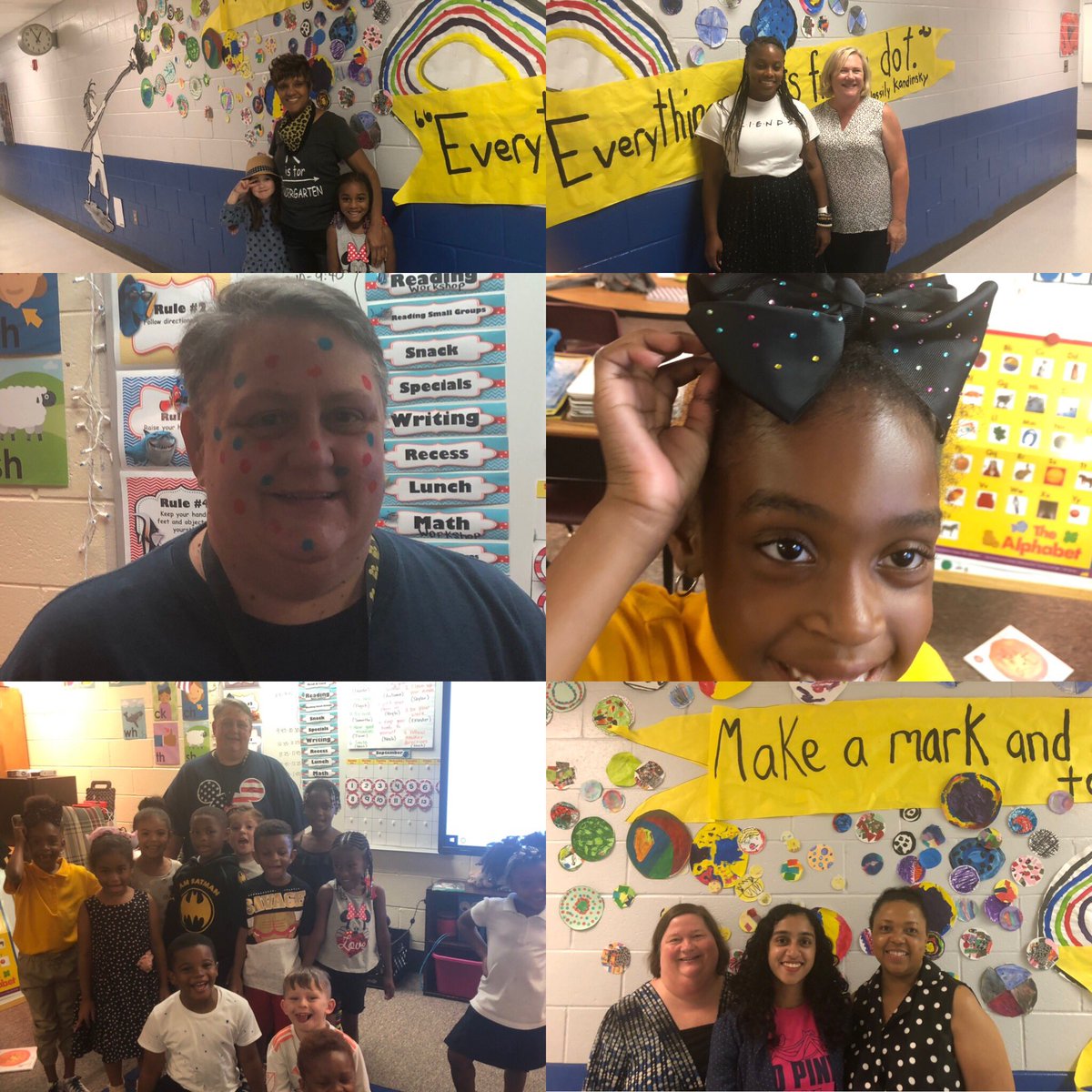 Raven_sla's tweet photo. International Dot Day @PowderSpringsES  @debbie_broadnax @artsintegration https://t.co/O4u75J6cXq