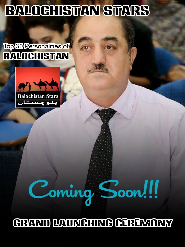 Balochistanstar's tweet photo. Dr. Sher Zaman Mandokhail
Category: Male Personality
Top 30 Personalities Magazine
Grand Launching Ceremony
22 September 2019
Venue: Quetta Club
BALOCHISTAN STARS
.
#BalochistanStars #Top30 #GrandLaunching #Talent #Youth #Personalities #Women #Empowerment #ComingSoon #launcing https://t.co/ybLwhPA3x0