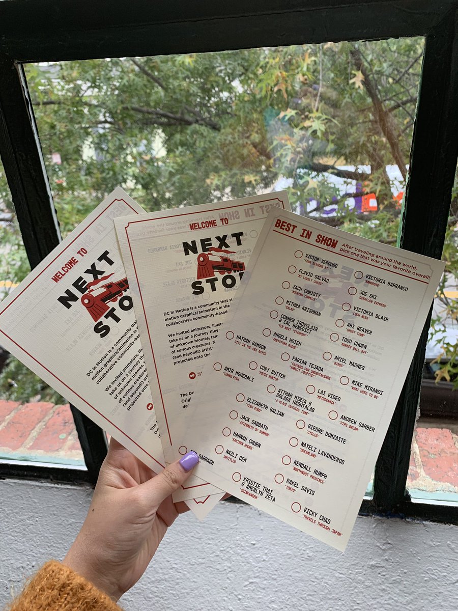 DCmotionCo's tweet photo. #NextStopDC is Today! What better way to experience #FridayThe13th than a getaway train journey through almost 30 different animated destinations? Have a drink, groove to music, and choose pick your favorite ๐๐คฏ https://t.co/QBYHKmBetT