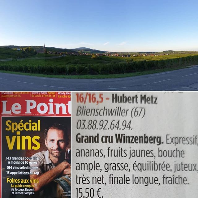 VinsHubertMetz's tweet photo. Notre Riesling Grand Cru #Winzenberg cité dans le dernier numéro du Point #grandcru #drinkalsace #alsacerocks #vin #winestory #winelover #blienschwiller #winery https://t.co/A0EugJHEK1