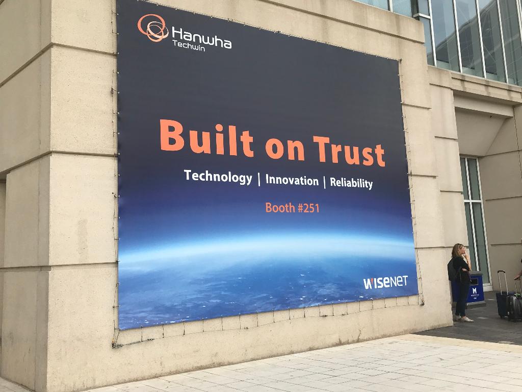 HanwhaVision's tweet photo. We’re #builtontrust. We hope you visited #GSX2019 and saw our latest #8k cameras, #multisensors and #AI products! #Hanwha #videosurveillance #security #ipvideo https://t.co/sutT0WSe4R