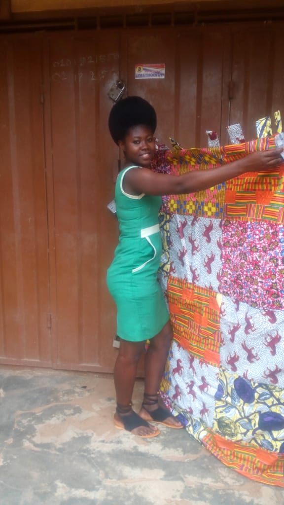 gayoghana's tweet photo. Our project staffs at #NewEdubiase now produce bathroom curtains out of #waste water sachets. Apart from economic empowerment, the project also reduces the amount of waste sachets that ends up in landfills and waterways.
#SustainableCommunityProject #CircularEconomy https://t.co/sb4TF6rVzj