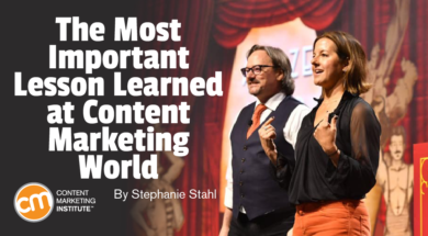 leeodden's tweet photo. A great Friday read: The Most Important Lesson Learned at Content Marketing World https://t.co/4l416LYxpq by @EditorStahl @CMIContent #CMWorld https://t.co/S4K08dtzIO