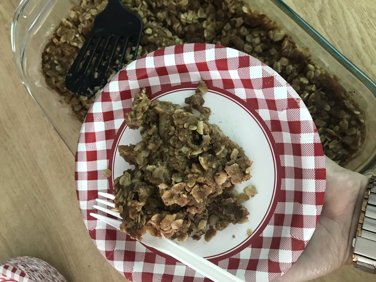 McMahon_HR's tweet photo. Enjoying our first official Food Friday! Recipe sharing, math, and taste-testing ...FUN! #crumbs #foodfridays #deliciouslearning https://t.co/gMhuuL9e7A