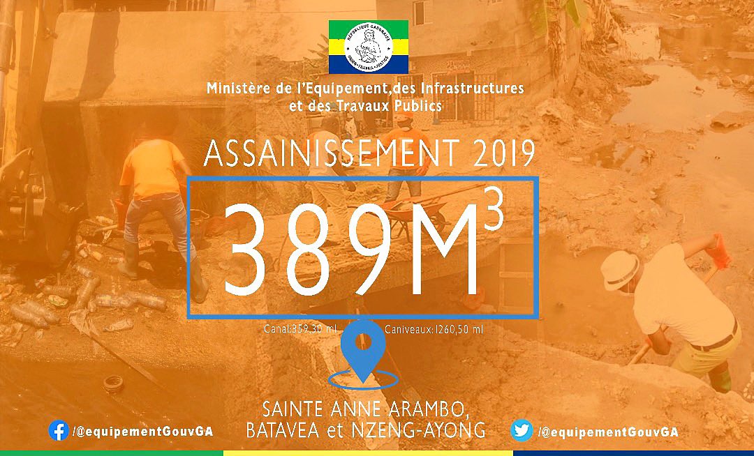 [ ASSAINISSEMENT 2019 ] 

Cela n'aurait pas été possible sans vous ! 
Continuons ensemble cette opération ce Samedi 14 Septembre 2019 au quartier Nouvelle Cité sis à Nzeng-Ayong et à la Cité de la Caisse.

#Assainissement2019
#NousSommesTousConcernés

🚧🚜