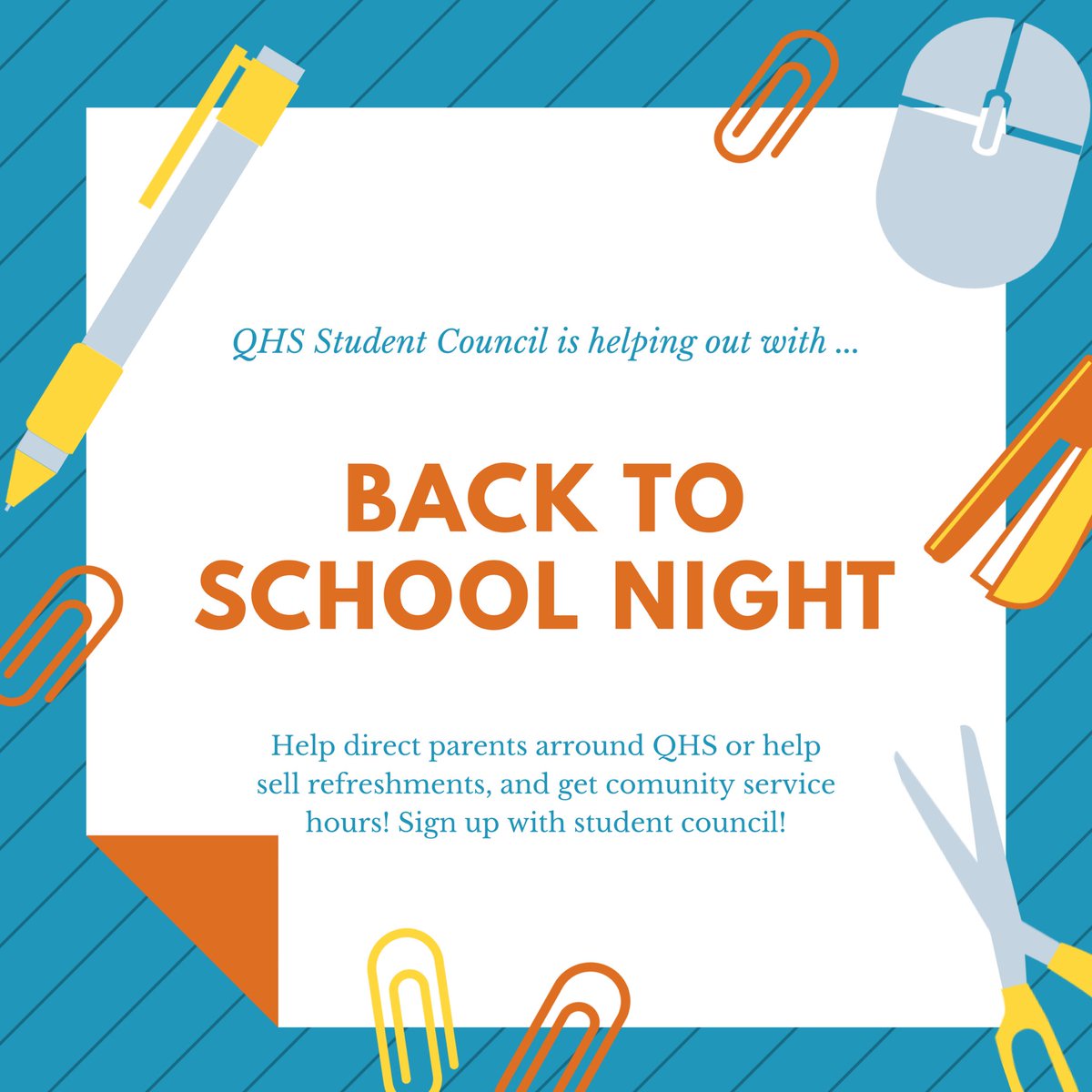 QHSstuco's tweet photo. Teusday Night at 6pm! Make sure to wear QHS merch! https://t.co/so9l65iqxw