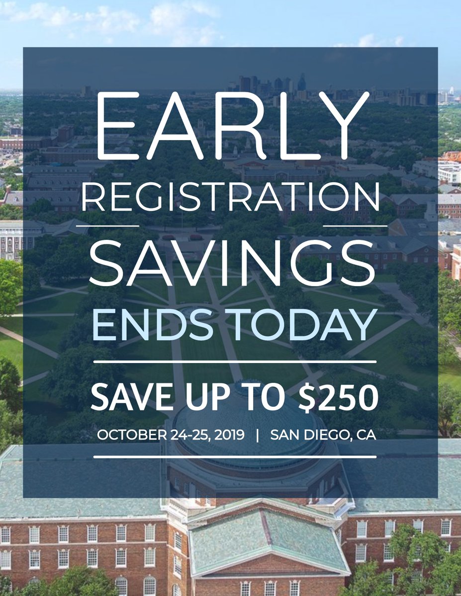 Early registration rates end TODAY for the P3 Higher Education Summit! Register now to join 900+ higher education business officers, campus planners, developers, and design-build experts next month in San Diego: p3highereducation.com