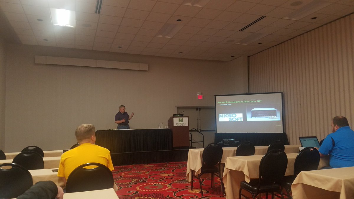 shaneschurch's tweet image. Next up at @amegala Prairie.Code(): @ChadGreen with &quot;Building Great Libraries with .NET Standard.&quot; #prairiecode #DSMUSA #software #netstandard