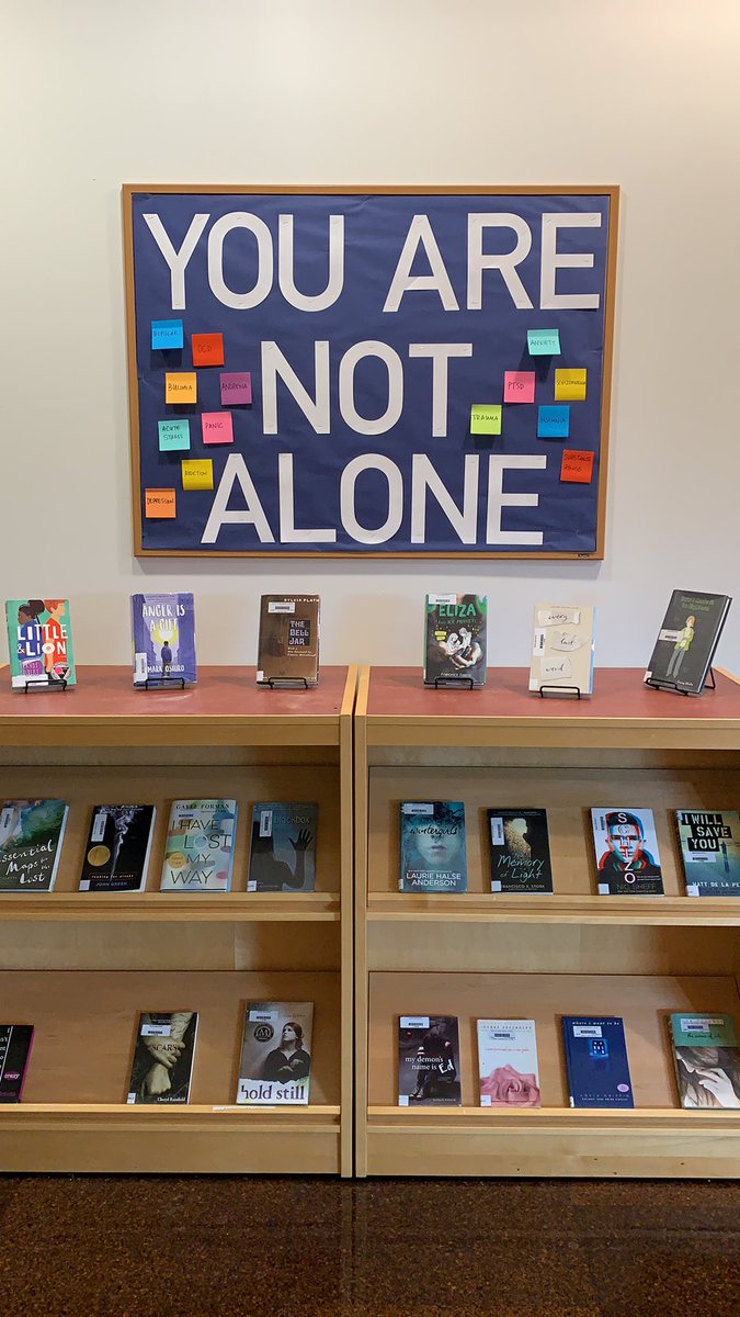 Connect with a character who shares your struggles. #mentalhealth #youarenotalone #youngadultbooks #yalit #read #endthestigma #a2breakthrough <a href="/SkylineHighA2/">Skyline High School</a> <a href="/AAPSFRLibs/">AAPS Future Ready Libraries</a>