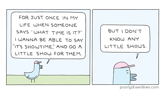 for just once 