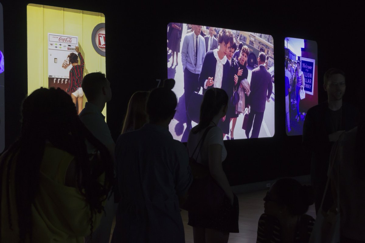 brooklynmuseum's tweet photo. As #NYFW comes to a close, check out the city's fashionistas of yore with Garry Winogrand, who captured hundreds of NYC street styles in the 1950s and 60s. See these fashions in vibrant color photographs, on view now in #WinograndColor. https://t.co/gTSIEGXcUC https://t.co/96yIb5g8kA