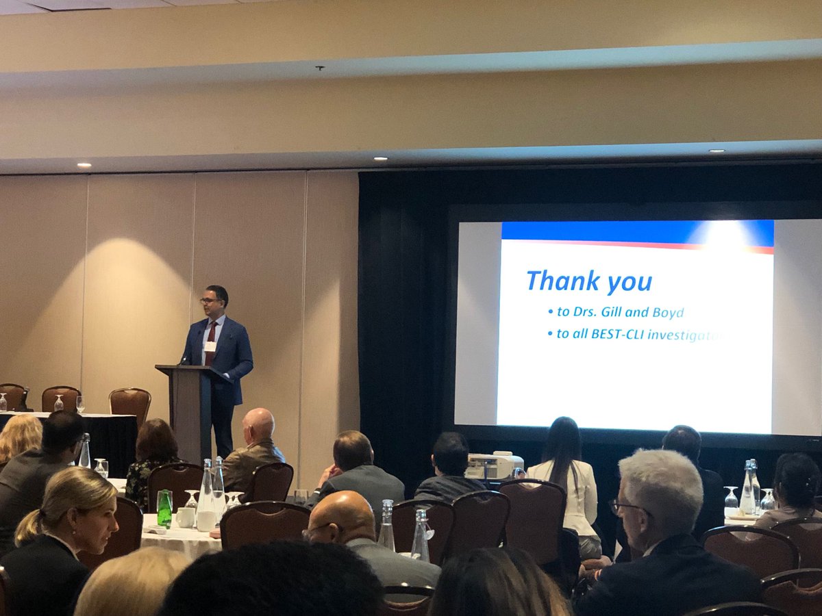 AndrewDueckMD's tweet photo. The Dr A Kayssi presenting update on Best CLI! https://t.co/NZvD7V5CRj