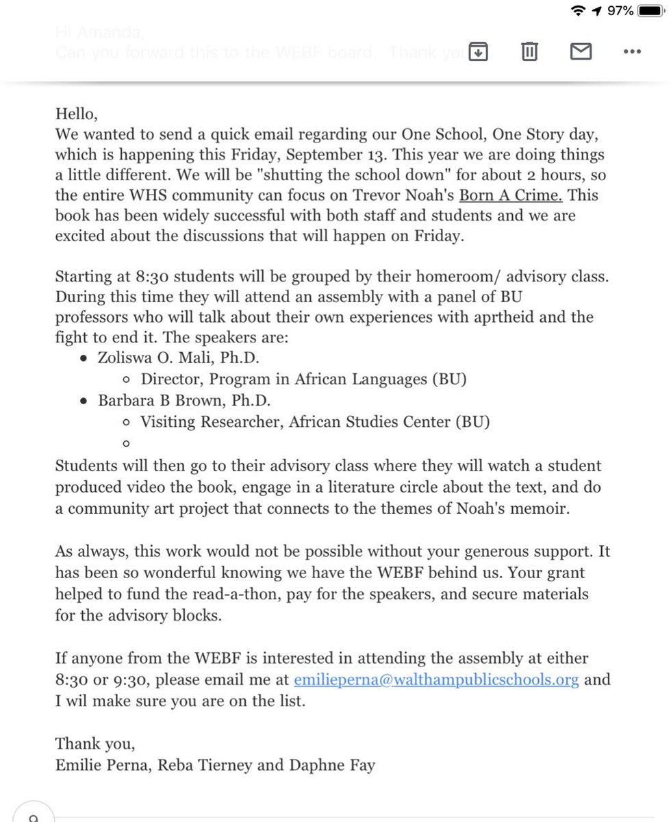 Waltham Education and Beyond Foundation tweet media