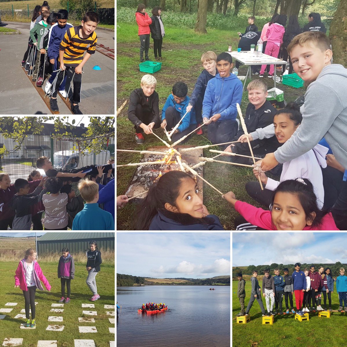 crossleyheath's tweet photo. Our Y7s had a really exciting day getting to know each other and taking on challenges for their Houses at @MixendenAC today! 🌲🔥🚣🏼‍♀️🏆 https://t.co/9tn6gcoHKI