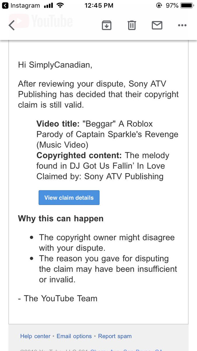 Simpiy On Twitter Yea But Im Sharing With The People Who Claimed Me And The Video Itself Is Still Claimed I Guess Its Better Than Nothing But Https T Co 3avhcw9xsx - revenge roblox parody